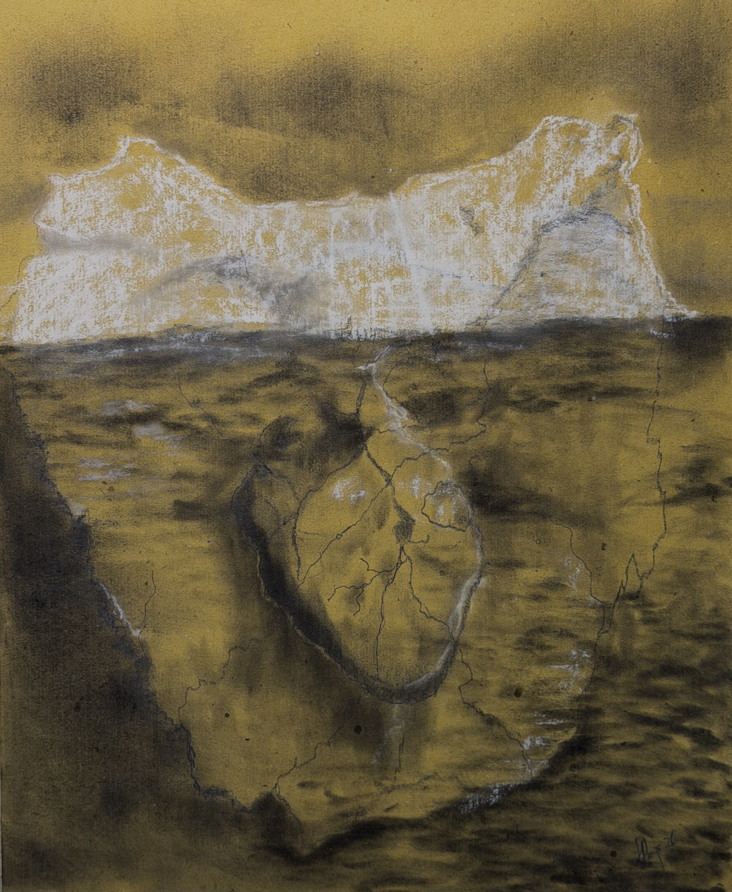 Disegno a carboncino, serie Sommerso